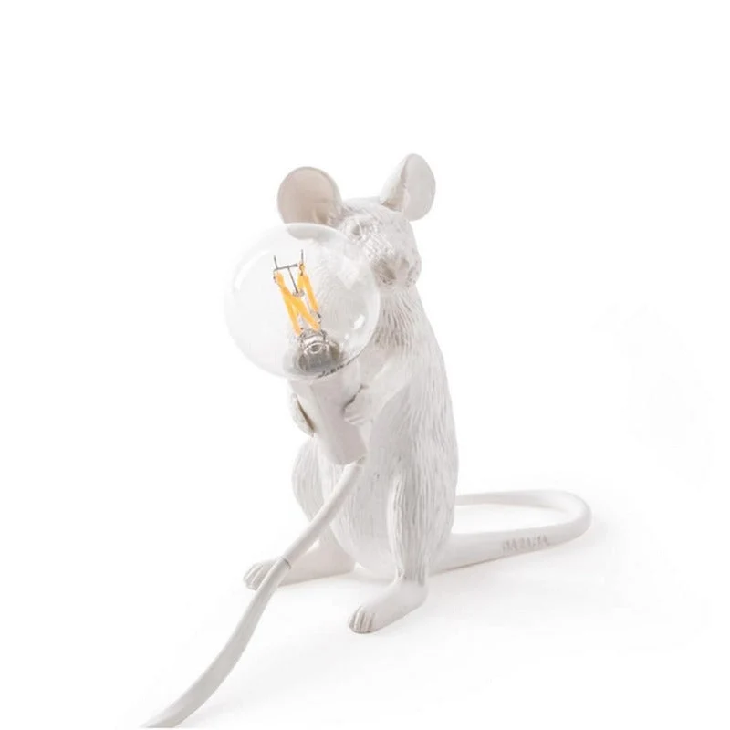 Muislamp met Uniek Design – Decoratieve Tafellamp Speelse Muis – Warm Sfeerlicht voor Woonkamer Slaapkamer Kantoor | Sansoti