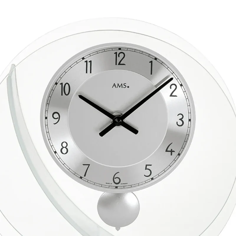 AMS T161 Tischuhr • Quarz-Pendelwerk • Aluminium-Zifferblatt