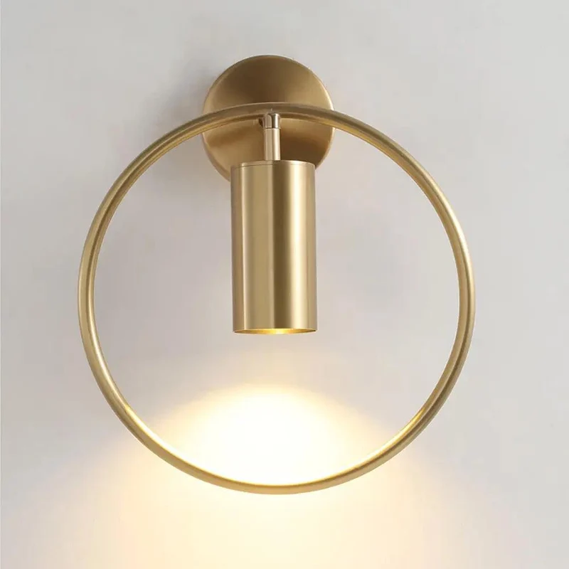 Moderne Wandlamp met Verstelbare Lampenkap – Zwart & Goud | Sansoti