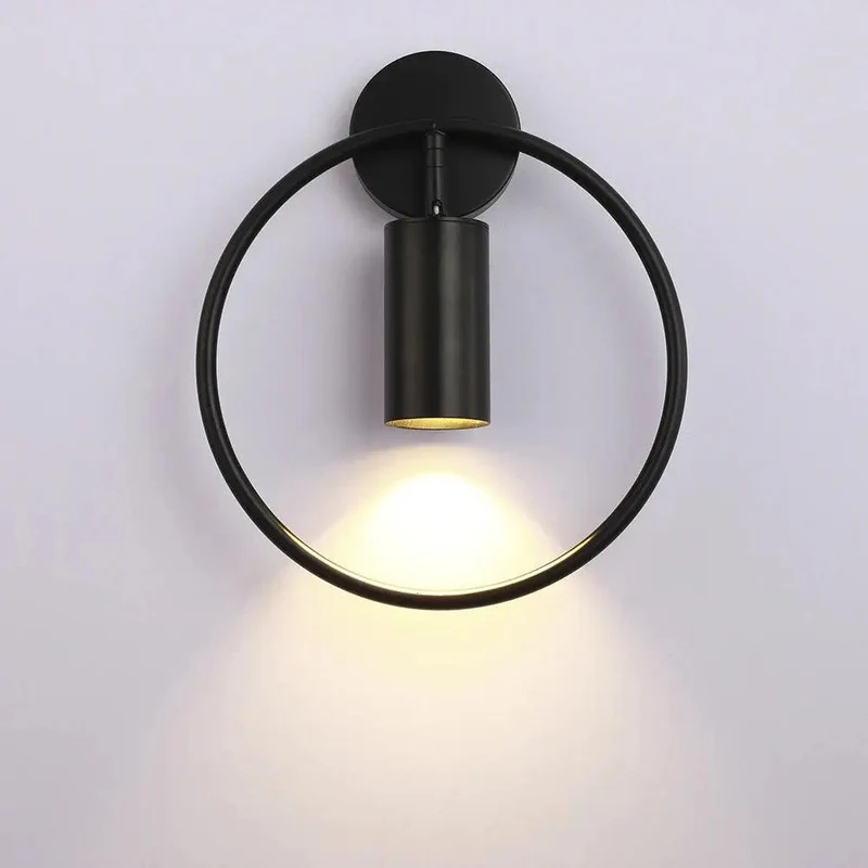 Moderne Wandlamp met Verstelbare Lampenkap – Zwart & Goud | Sansoti