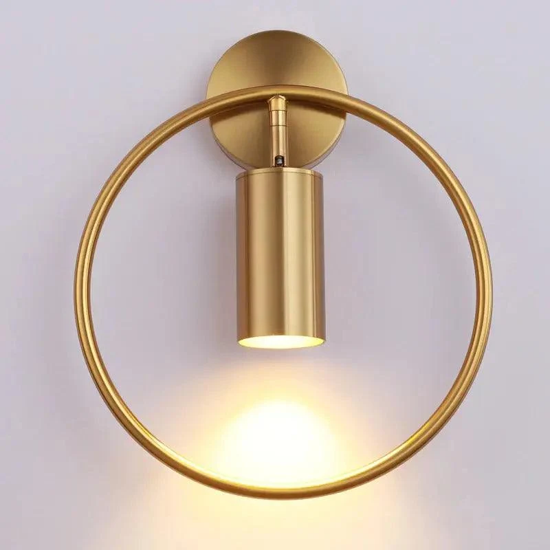 Moderne Wandlamp met Verstelbare Lampenkap – Zwart & Goud | Sansoti