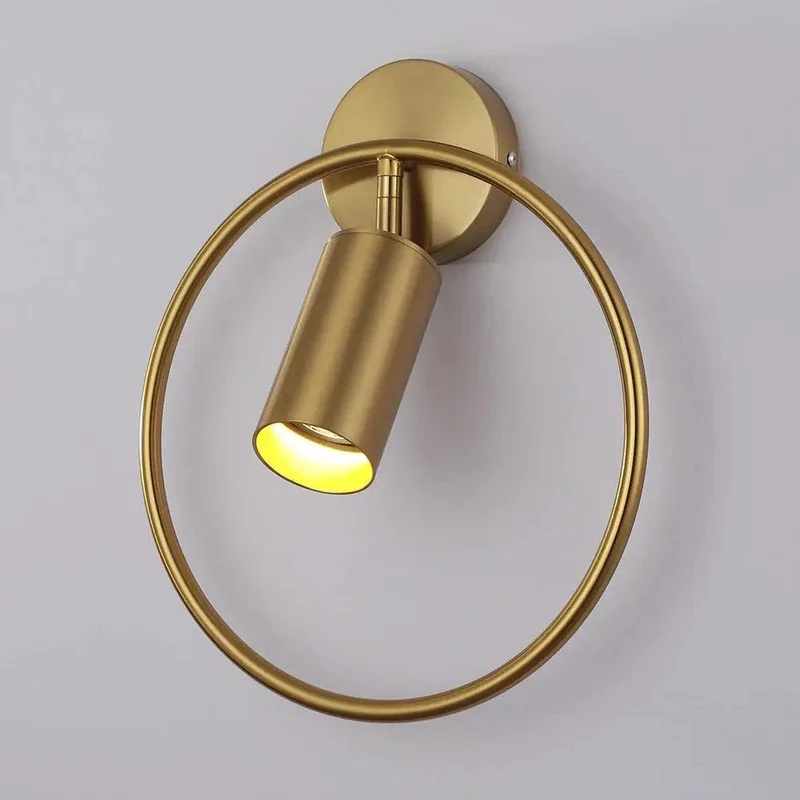Moderne Wandlamp met Verstelbare Lampenkap – Zwart & Goud | Sansoti