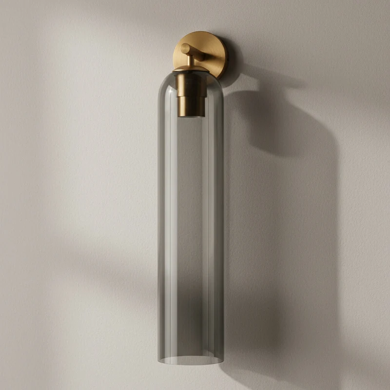 Glazen Wandlamp met Gouden of Zwarte Armatuur – Moderne Verlichtingstoevoeging | Sansoti