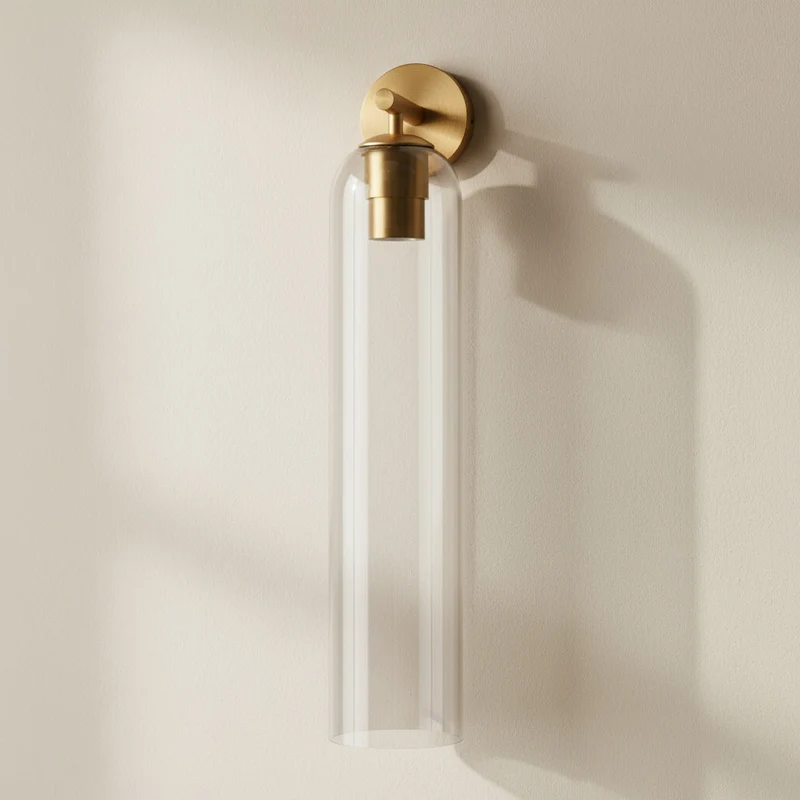 Glazen Wandlamp met Gouden of Zwarte Armatuur – Moderne Verlichtingstoevoeging | Sansoti