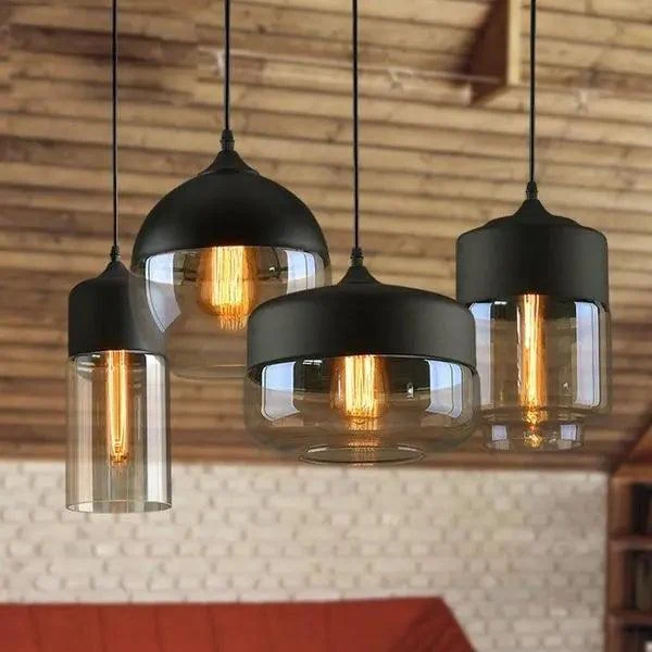 Geometrische Scandinavische Hanglamp met Vier Vormen voor Moderne Keukens | Sansoti