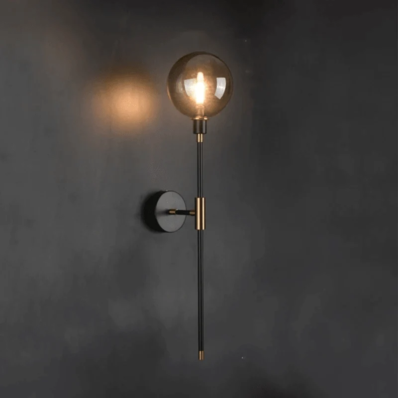 Moderne Glazen Wandlamp – Minimalistische Verlichting met Helder Glas – Beschikbaar in 3 Kapkleuren | Sansoti