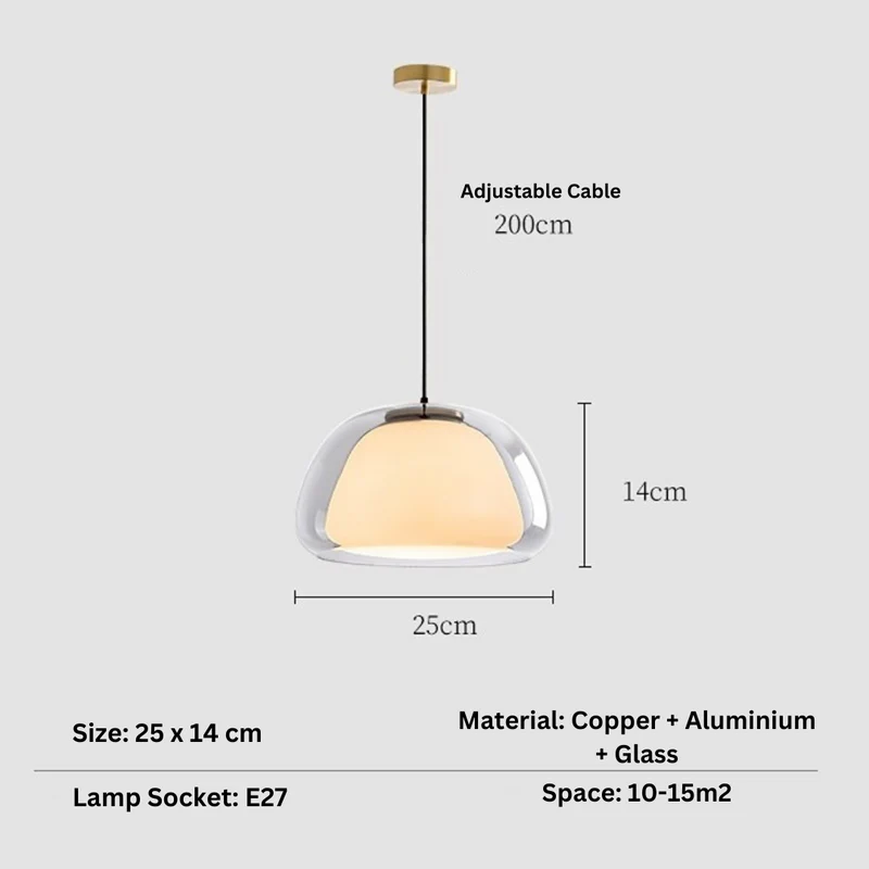 Globe Hanglamp met Gerookte Glazen Bol – Gouden, Zwarte of Transparante Afwerking | Scandinavisch Design | Sansoti