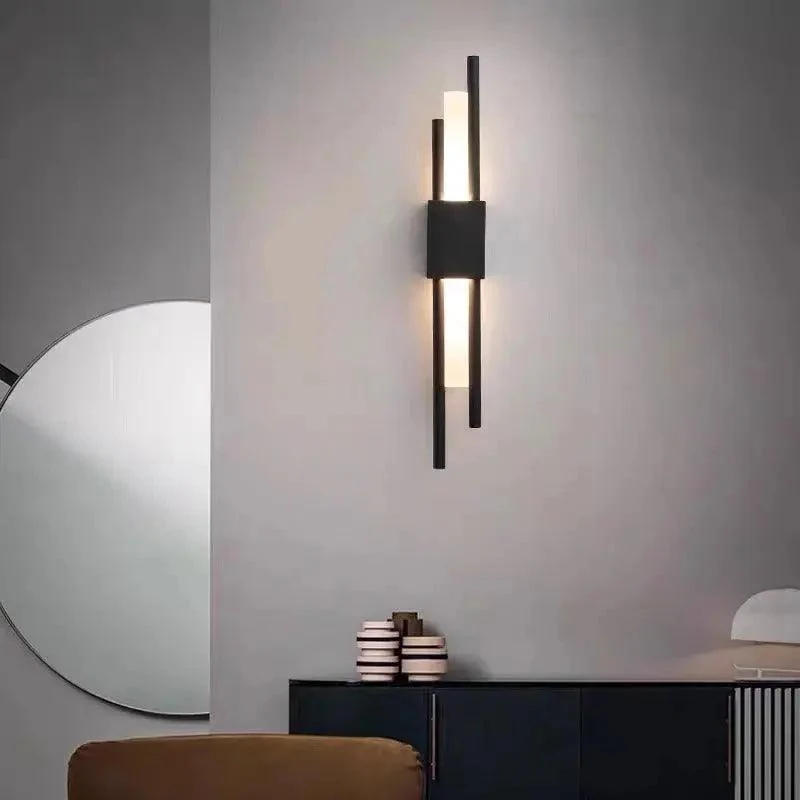 Metalen wandlamp Adan met verstelbare arm in zwart of goud - industrieel design | Sansoti