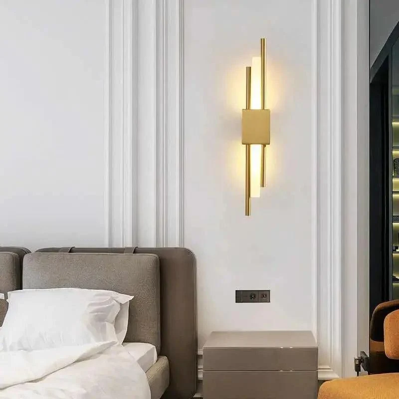 Metalen wandlamp Adan met verstelbare arm in zwart of goud - industrieel design | Sansoti