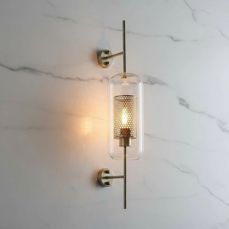 Moderne Glazen Wandlamp – Stijlvolle Verlichting met Klassieke Uitstraling | Sansoti