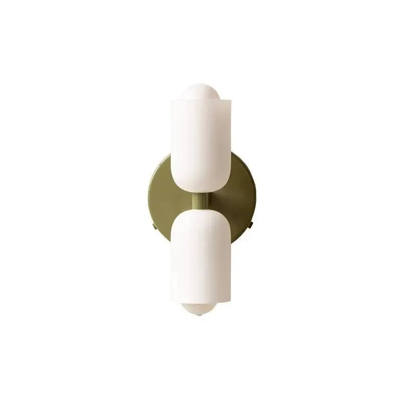 Moderne Wandlamp met Kleurrijke Kap – Glazen Lichtpunt voor Levendige Ruimtes | Sansoti