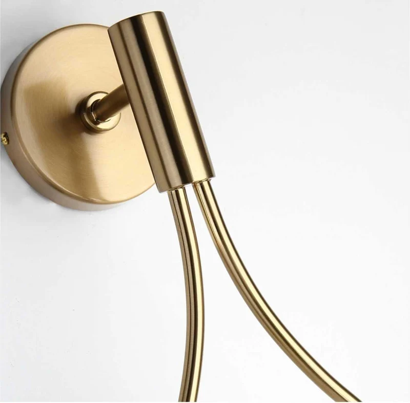 Moderne Wandlamp met Scandinavische Uitstraling - Zwart & Goud - Sfeervol Licht voor Elke Ruimte | Sansoti
