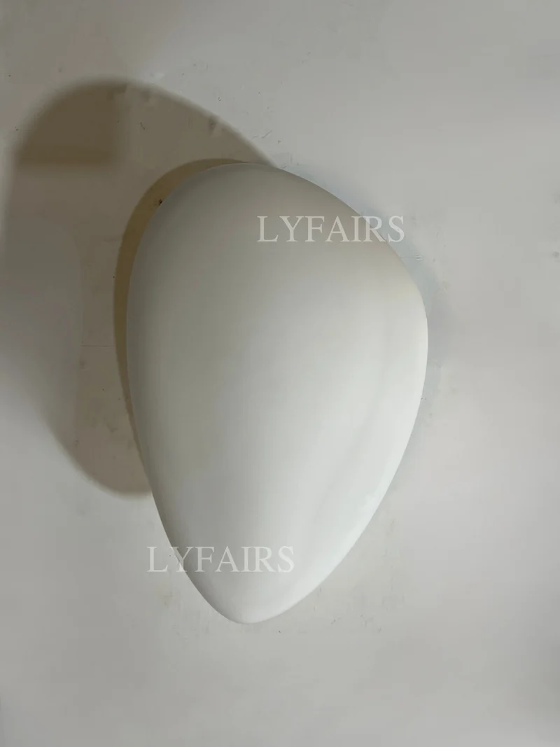 Moderne Glazen Wandlamp met Sfeervolle Ovale Kap – Stijlvolle Minimalistische Verlichting voor Hal Slaapkamer Woonkamer | Sansoti