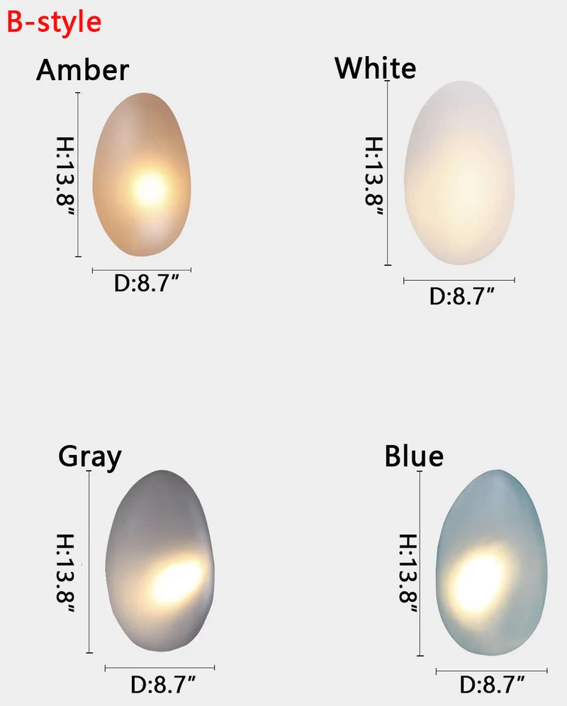 Moderne Glazen Wandlamp met Sfeervolle Ovale Kap – Stijlvolle Minimalistische Verlichting voor Hal Slaapkamer Woonkamer | Sansoti