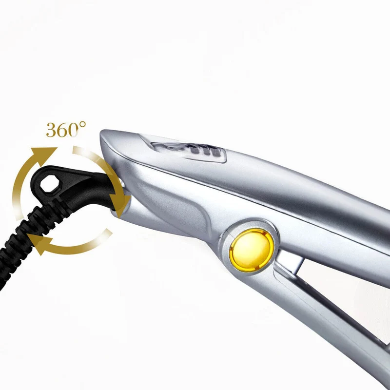2-in-1 Haarstyler met Roterende Borstel en Keramische Plaat voor Krullen en Stijl Haar | Sansoti