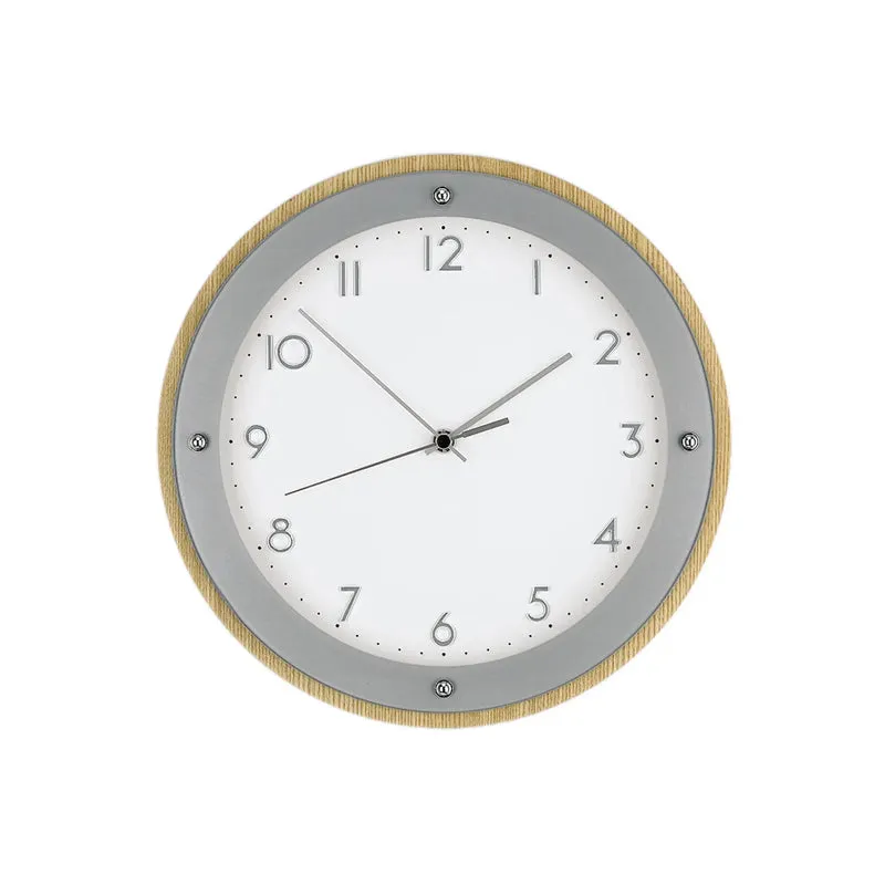 AMS F5846Q Wanduhr Holzfarben • Quarzwerk • Aufgelegte Zahlen