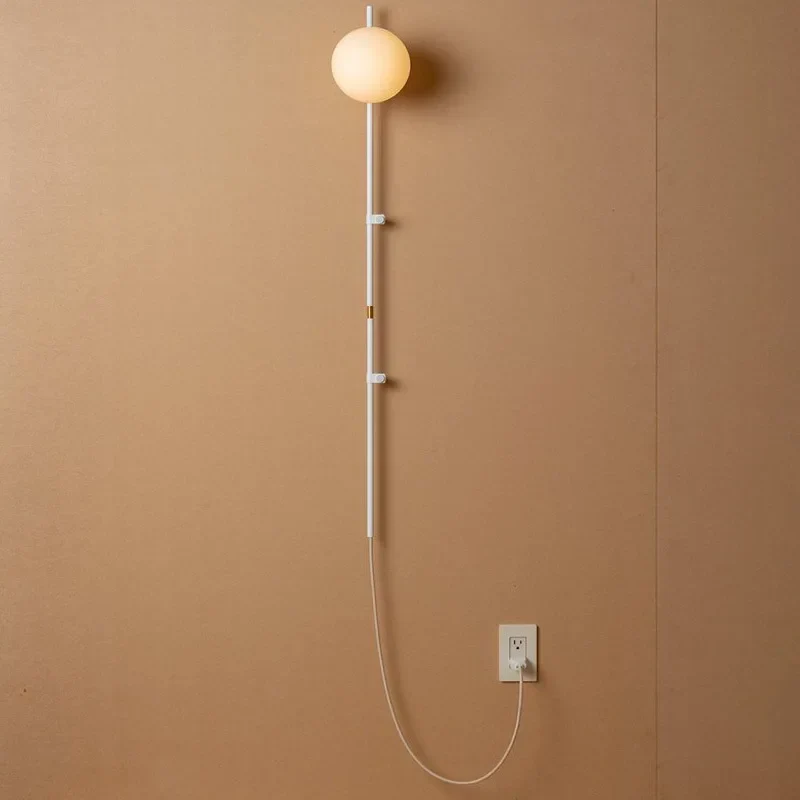 Scandinavische Wandlamp Wandsconce met Plug-in Aansluiting | Sansoti