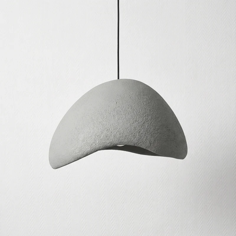 Minimalistische Hanglamp met Stenen Textuur – Moderne Verlichting in Scandinavische Stijl | Sansoti