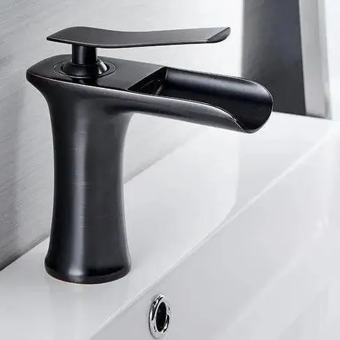 Badkraan Goud Eengreeps Wastafelkraan met Keramische Cartridge Waterbesparend | Sansoti