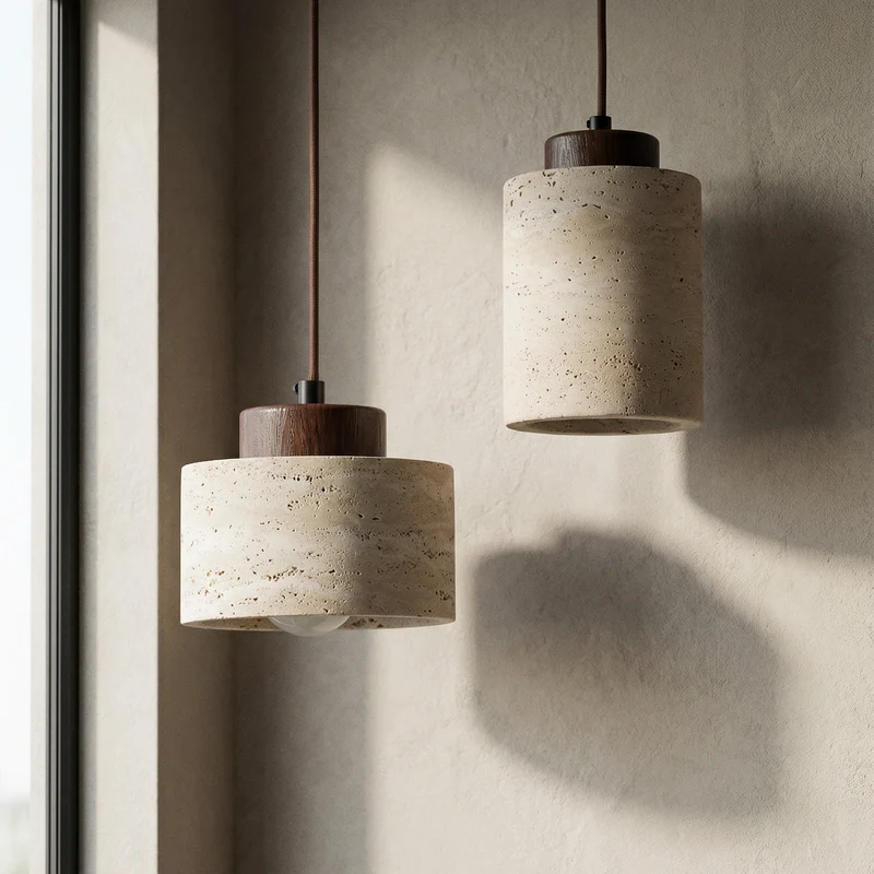 Vidar – Moderne Stenen Hanglamp met Natuurlijke Textuur | Sansoti