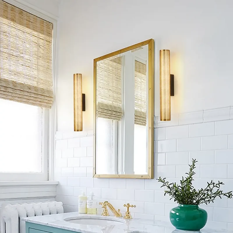 Bara Luxe Wandlamp – Gouden Wandverlichting met Elegante Afwerking voor Badkamer & Slaapkamer | Sansoti