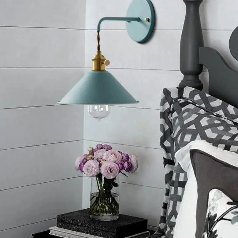 Vintage Wandlamp met Geplateerd Metaalafwerking – Elegant Lichtarmatuur in 7 Kleuren | Sansoti