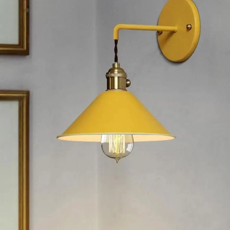 Vintage Wandlamp met Geplateerd Metaalafwerking – Elegant Lichtarmatuur in 7 Kleuren | Sansoti