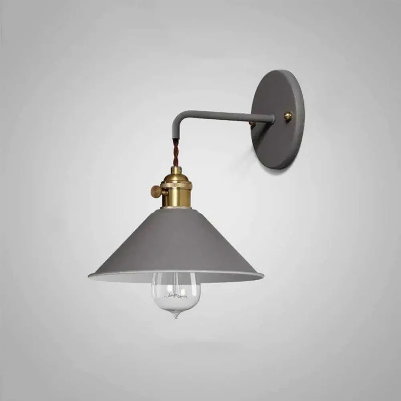 Vintage Wandlamp met Geplateerd Metaalafwerking – Elegant Lichtarmatuur in 7 Kleuren | Sansoti