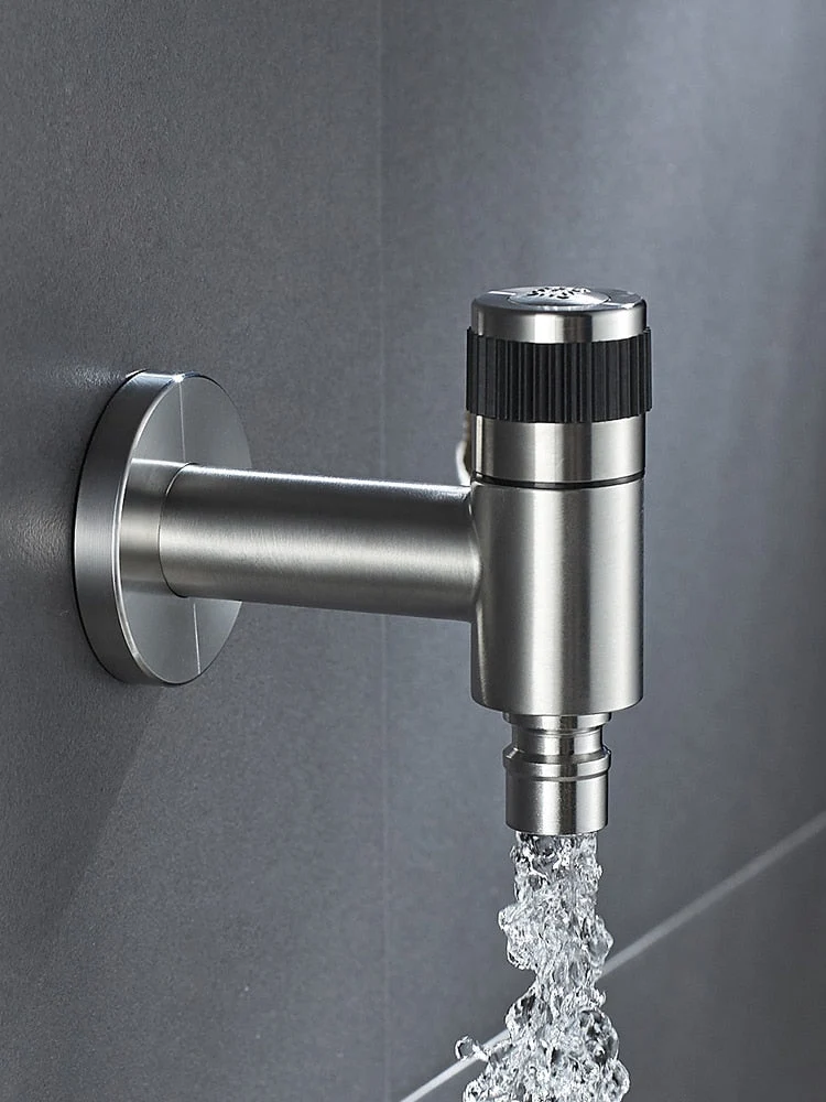 Moderne Wateraansluitkraan met Wandmontage – Outdoor Tuinkraan met Messing Kernklep | Sansoti