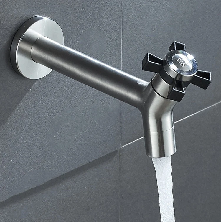 Moderne Wateraansluitkraan met Wandmontage – Outdoor Tuinkraan met Messing Kernklep | Sansoti