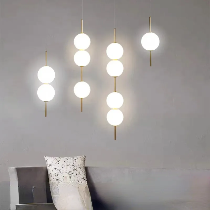 Moderne Glazen Hanglamp met 1, 2, 3 of 4 Lichtpunten – Eigentijds Design voor Slaapkamer, Eetkamer, Woonkamer | Sansoti