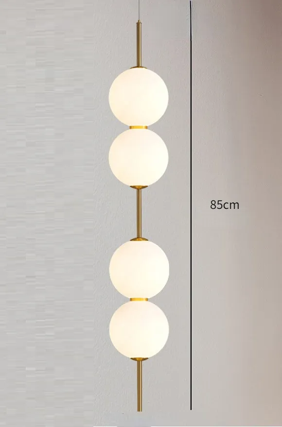 Moderne Glazen Hanglamp met 1, 2, 3 of 4 Lichtpunten – Eigentijds Design voor Slaapkamer, Eetkamer, Woonkamer | Sansoti