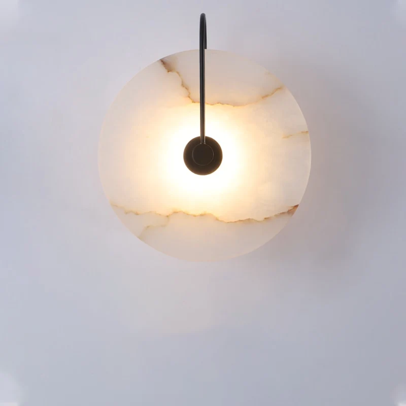 Moderne Marmeren Wandlamp met LED-verlichting – Stijlvolle Binnenverlichting voor Hal & Woonkamer | Sansoti