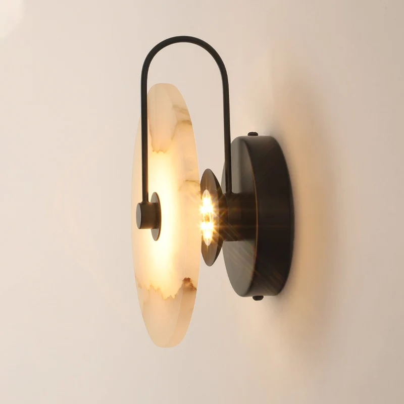 Moderne Marmeren Wandlamp met LED-verlichting – Stijlvolle Binnenverlichting voor Hal & Woonkamer | Sansoti