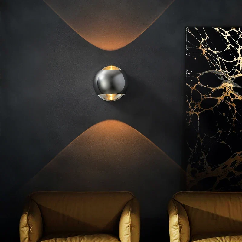 Moderne Wandlamp met LED Verlichting – Messing Afwerking voor Hal & Woonkamer | Sansoti