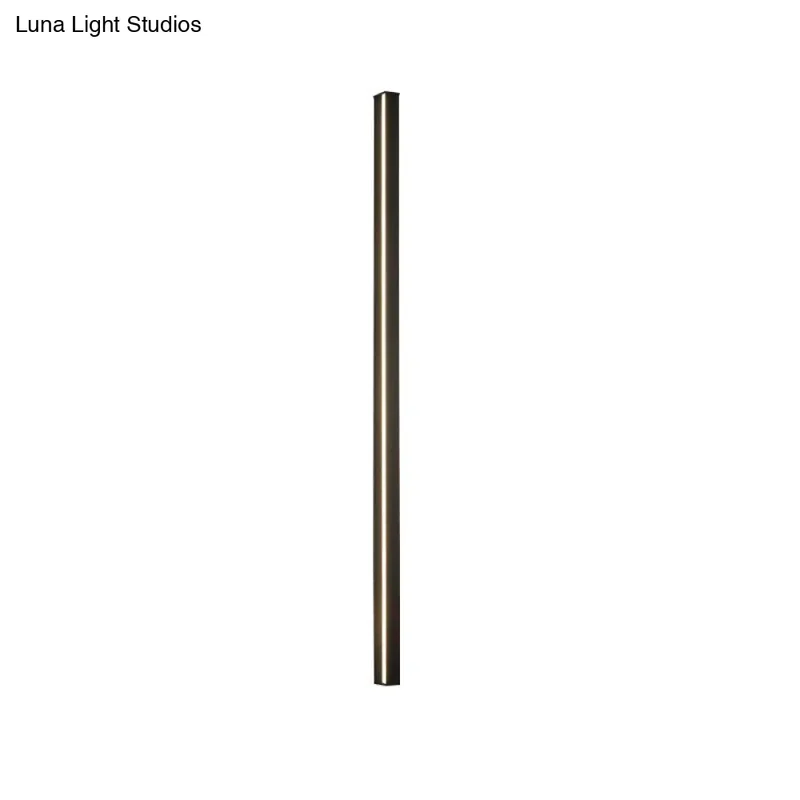 Moderne Lineaire LED Wandlamp Zwart – Strakke Muuraansluiting voor Hal & Gang | Sansoti