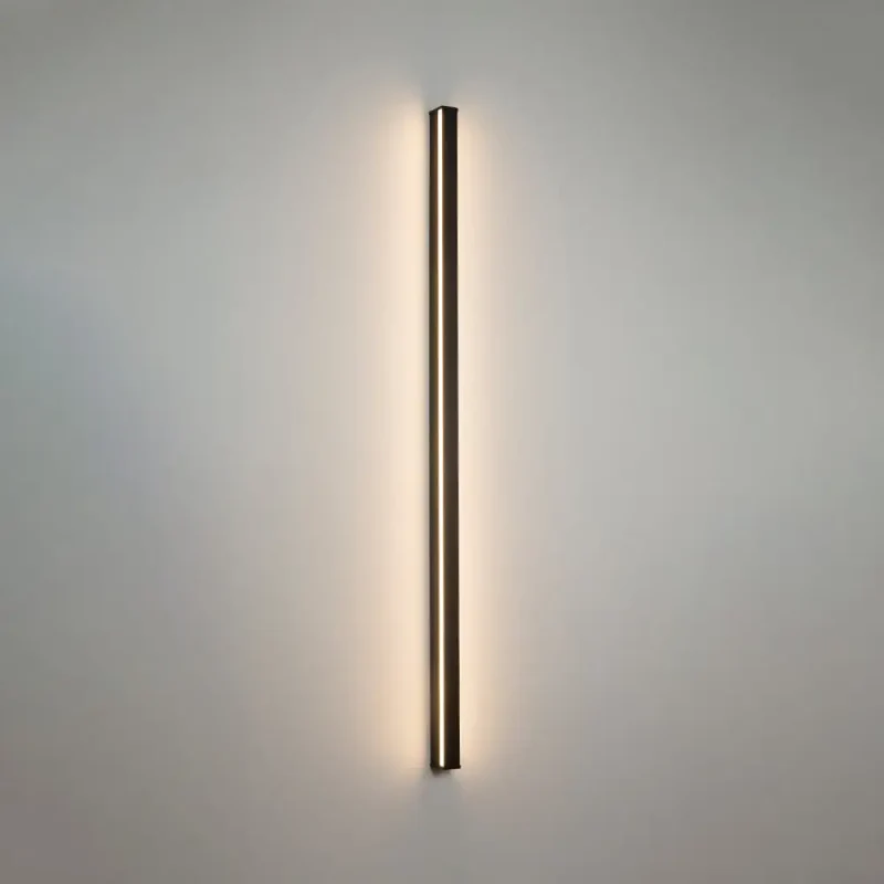 Moderne Lineaire LED Wandlamp Zwart – Strakke Muuraansluiting voor Hal & Gang | Sansoti