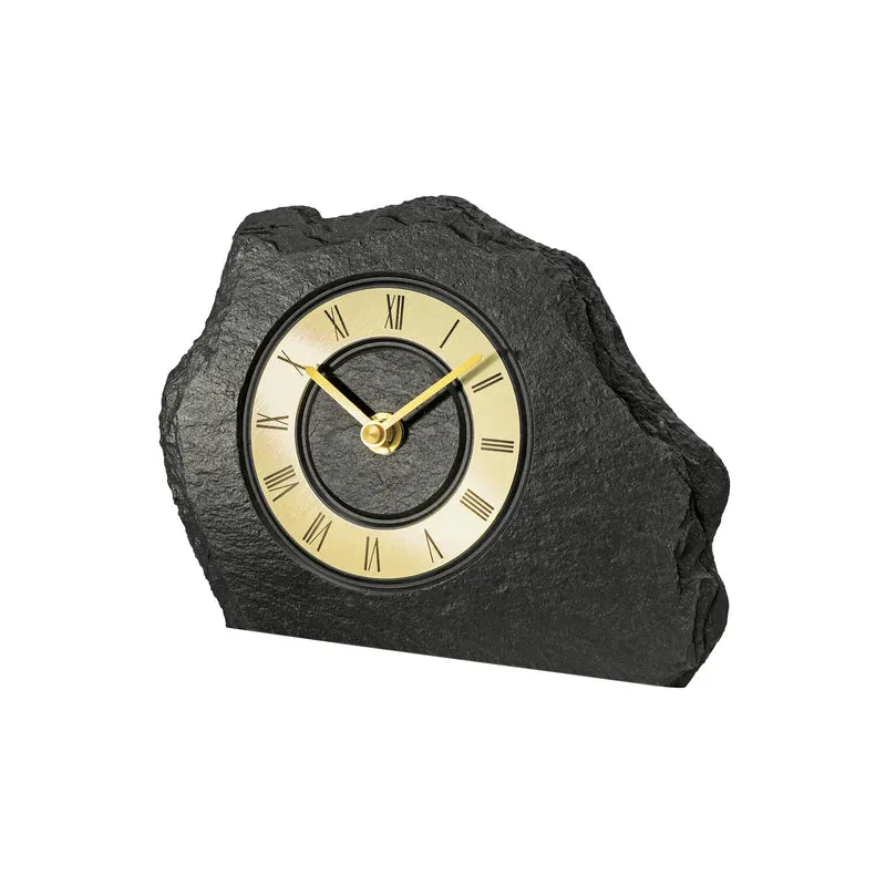 AMS T1105 Tischuhr Gold • Quarzwerk • Aluminium-Zahlenring