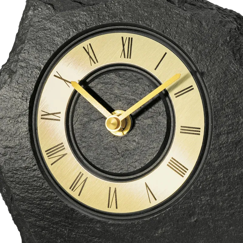 AMS T1105 Tischuhr Gold • Quarzwerk • Aluminium-Zahlenring