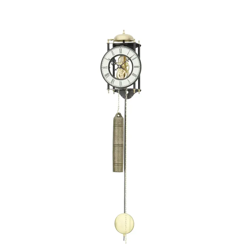 AMS Heimuhr H302 Tischuhr Antik • 8-Tage-Schlagwerk auf Glocke • Aluminium-Zahlenring