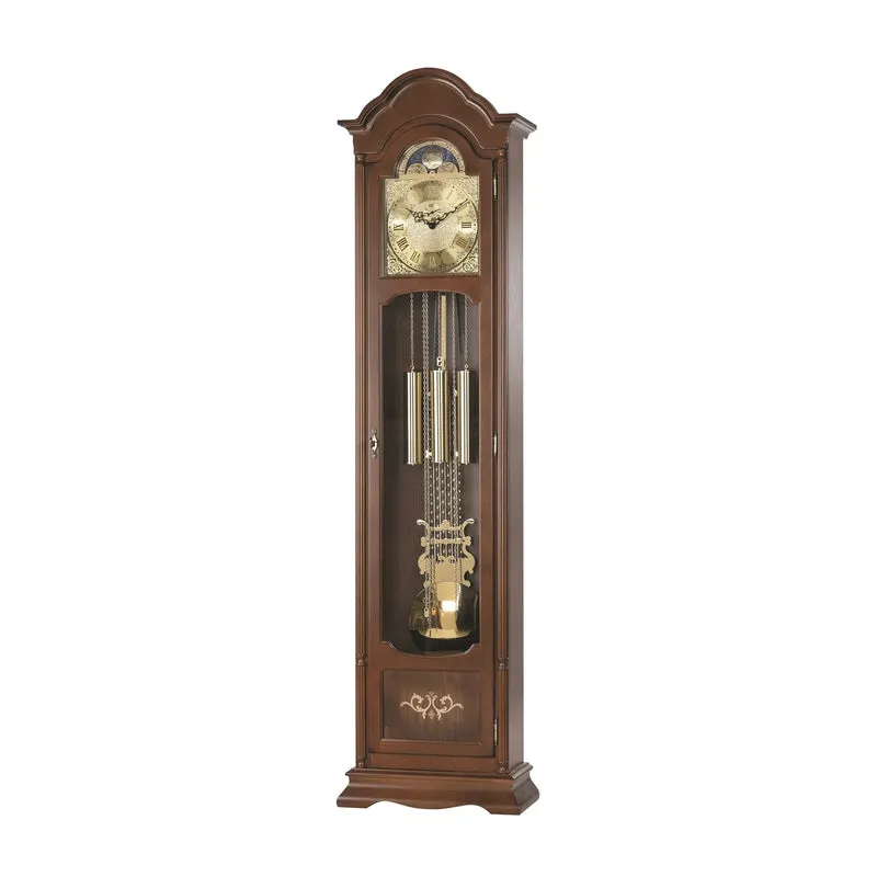 AMS S2022/1 Standuhr Nussbaum • Westminster Kettenzugwerk • Mondphase