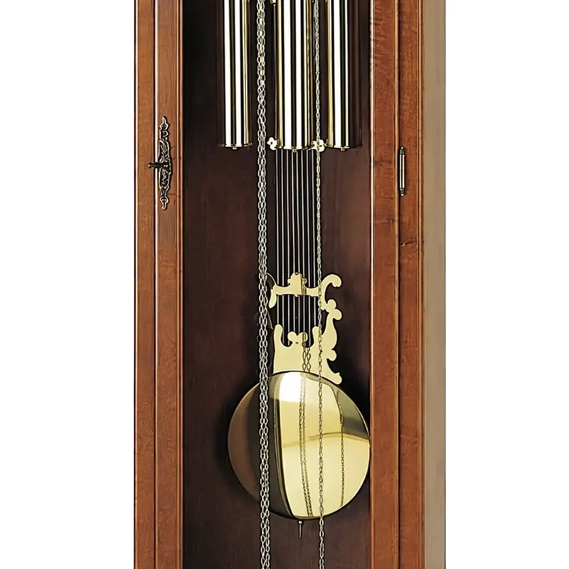 AMS S2021/1 Standuhr Nussbaum • Westminster Kettenzugwerk • Mondphase