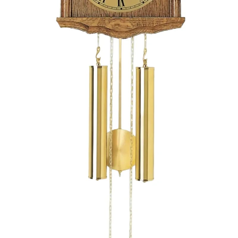 AMS Heimuhr H206/4 Wanduhr Eiche • 8-Tage BimBam-Schlagwerk • Aluminium-Zahlenring