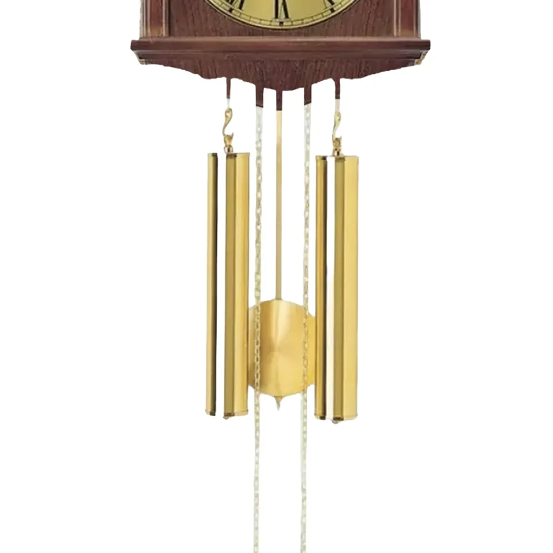 AMS Heimuhr H206/1 Wanduhr Nussbaum • 8-Tage BimBam-Schlagwerk • Teilmassives Gehäuse