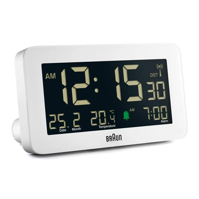 Braun BC10 Digitaler Wecker Weiß