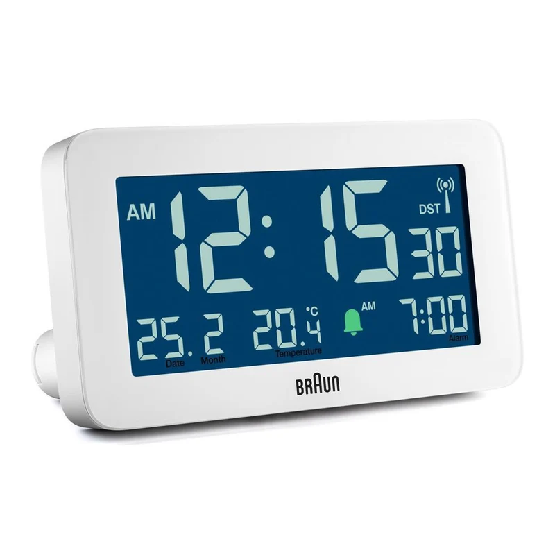 Braun BC10 Digitaler Wecker Weiß