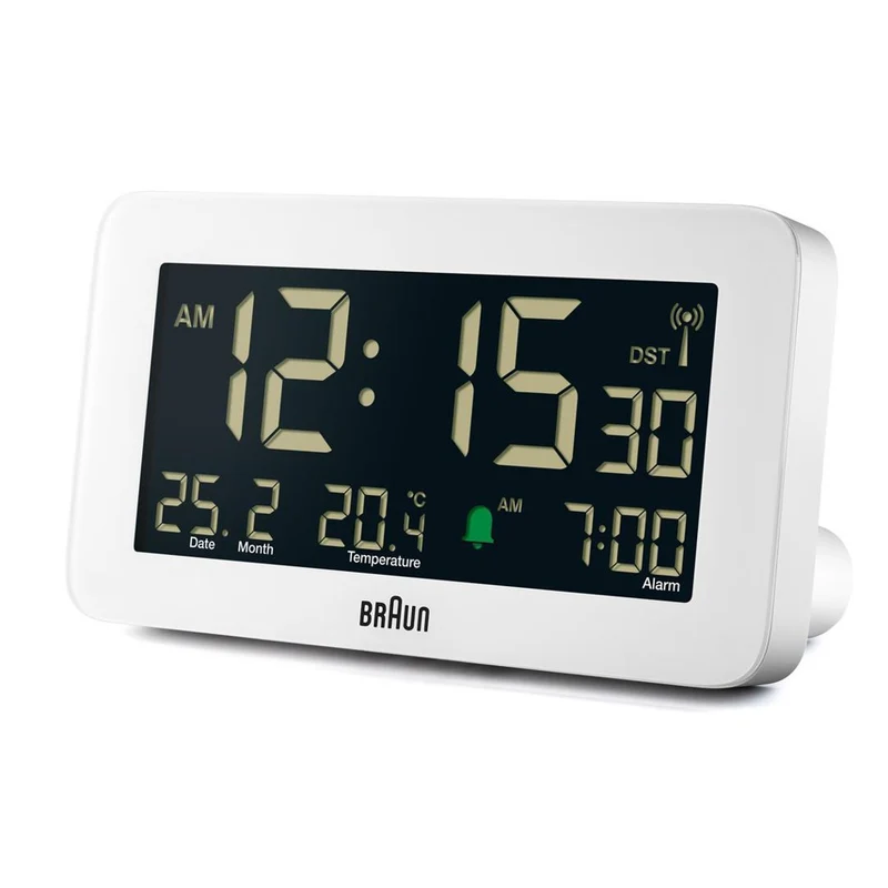 Braun BC10 Digitaler Wecker Weiß
