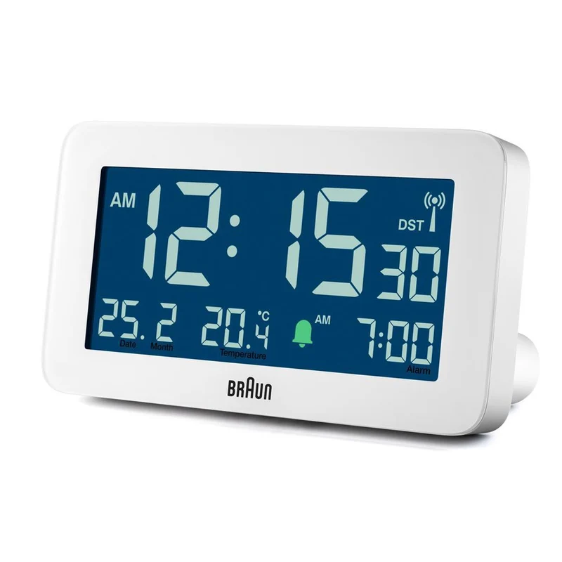 Braun BC10 Digitaler Wecker Weiß