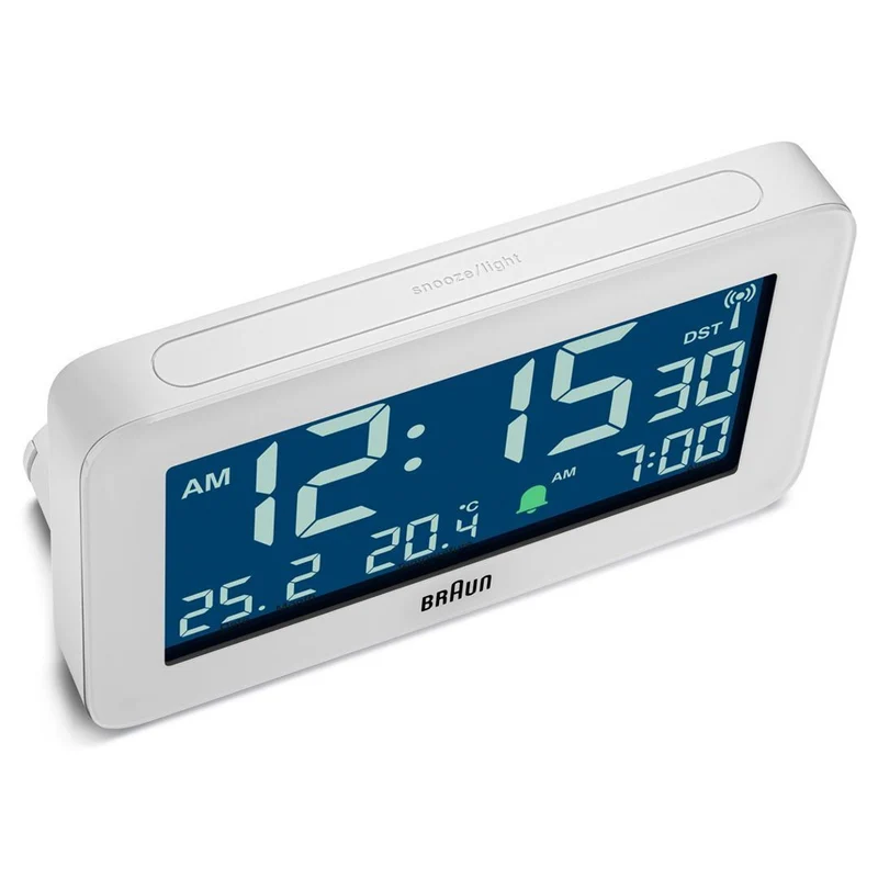 Braun BC10 Digitaler Wecker Weiß