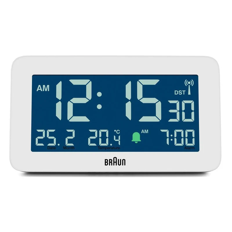 Braun BC10 Digitaler Wecker Weiß